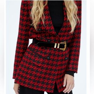 Houndstooth blazer